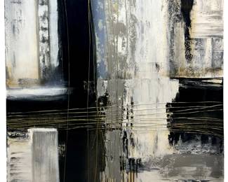 Signed Patrick St. Germain Abstract Oil on Canvas