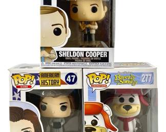 3pc Sheldon, Breezly, & Jackie Kennedy Funko Pops