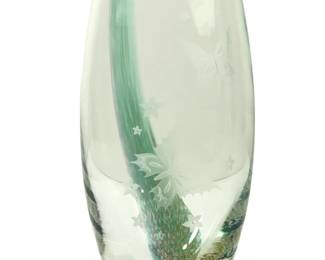Caithness Scotland Swallow Barrel Vase
