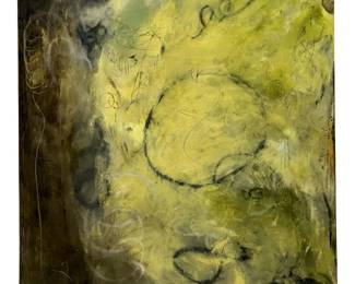 Signed Michelle Y Williams Abstract Oil on Canvas