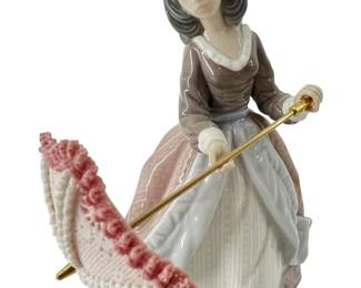 Lladro Jolie Parasol Girl Porcelain Figure