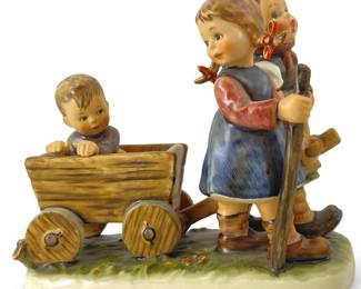 Large Hummel Porcelain Pleasant Journey Porcelain
