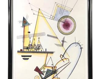 Wassily Kandinsky Abstract Geometric Serigraph