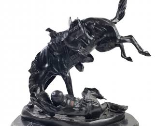 Wicked Pony by Frederic Remington Bronze Sculpture