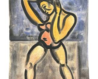 Signed Georges Rouault Original Watercolor
