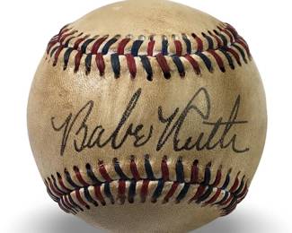Babe Ruth Hall of Fame Replica Signed Baseball