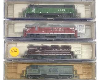 4 Diesel Engines Life-Like N Scale Locomotive