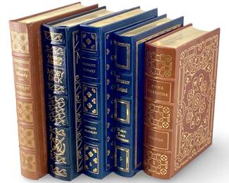 5pc Easton Press Leather Bound Book Collection