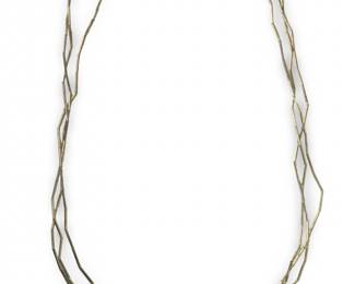 Exceptional 3 Strand Liquid Silver Necklace