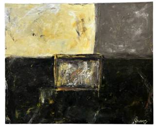 Signed Michelle Y. Williams Abstract Oil on Canvas