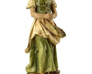 Capodimonte-Style Painted Ceramic Sculpture