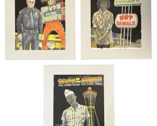 3pc. South of the Border SC Original Political Art