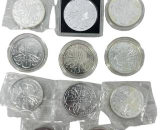 12pc Silver 1OZ Austrian Philharmonic Coins