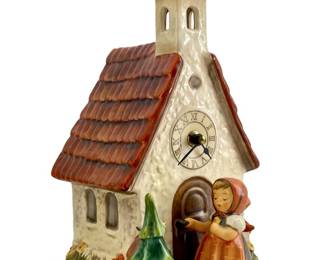 Large Vintage Hummel Porcelain Chapel Sculpture