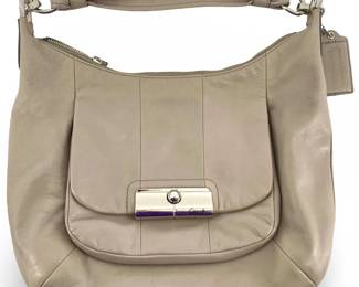 Coach Kristen Leather Shoulder Tote Bag