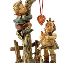 Large Hummel Porcelain "Here’s My Heart" Sculpture