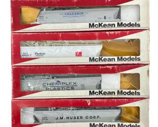 6pc McKean Model Chemical Hopper Cars
