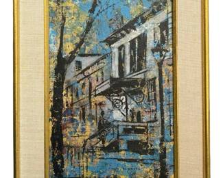 Signed Milton Kemnitz “Econ Entrance" Oil Painting