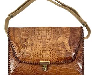 Vintage Alligator Leather Handbag