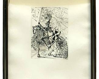 Salvador Dali “El Cid" Original Etching