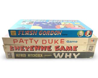 (4) Vintage Milton Bradley Board Games