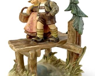 Large Hummel Porcelain “On Our Way" Sculpture