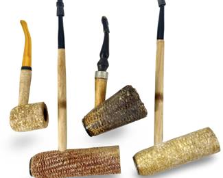 4pc Vintage Corn Cob Estate Pipes