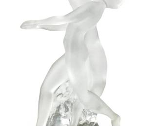 Lalique French Frosted Crystal “Two Dancers"