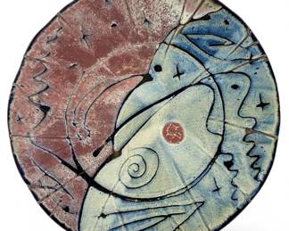 1998 Signed David McDonald Large Art Plate