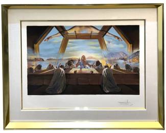 Signed Dali The Last Supper Serigraph