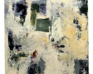 Signed Michelle Y. Williams Abstract Oil on Canvas