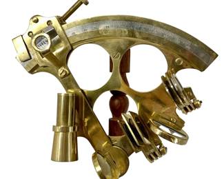Solid Brass Sextant Marine Ship Astrolabe