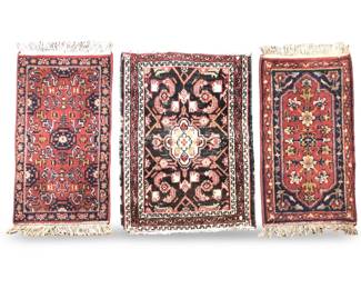 (3pc) Vintage Handmade Wool Prayer Rugs