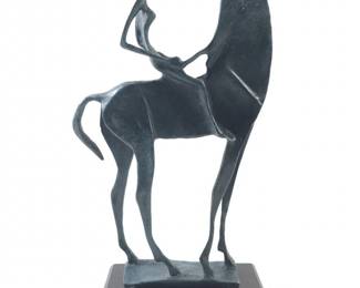Salvador Dali Woman on Horse Bronze Sculpture