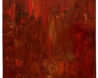 Signed Michelle Y. Williams Abstract Oil on Canvas