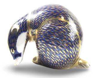Royal Crown Derby Honey Badger Paperweight