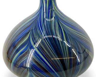 Mid-Century Swirled Art Glass Vase