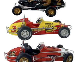 3pc Vintage Series Race Car Models w/ Boxes