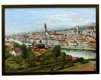 Signed B. Cerutti Felugo Watercolor Painting