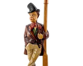 Karl Griesbaum Carved Wooden “Whistler" Sculpture