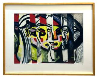 Signed Larry Volk Attributed Picasso Serigraph