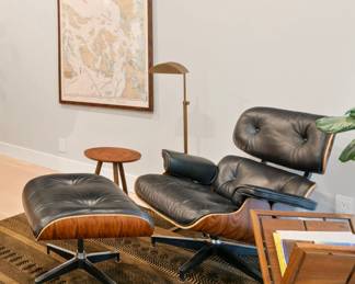 Leather chair with ottoman $1,000