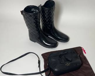 004 Hunter Boots And Kate Spade Purse