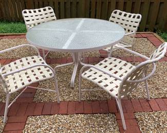 Outdoor Table And Four Chairs