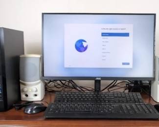 Acer HDMI Desktop Computer With AOC Monitor And Peripherals