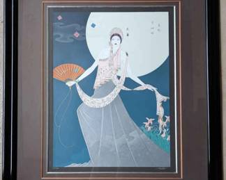 009 Lillian Shao Dancing Before The Moon Signed Serigraph with COA