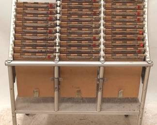 391 - Rolling Cart / Clipboard Holder - 40" x 33" x 16"
