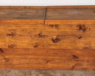 666 - Wood Storage Box - 25" x 73" x 20"