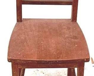 50 - Wood Child's Chair - 28" x 12"x 12"
