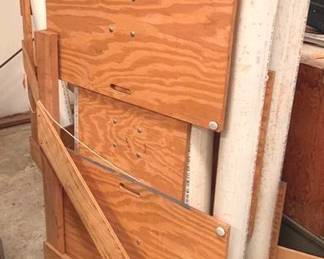 473 - Wood Holder with PVC Pipes